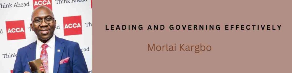 TesseTalks - Leading and Governing Effectively - Morlai Kargbo